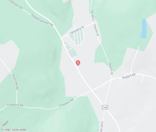 Location Map: 1866 PA-106 Clifford, Pennsylvania 18413